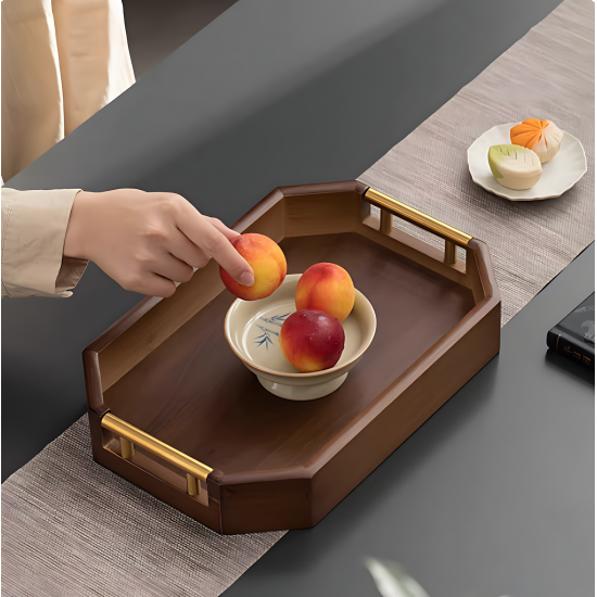 Wooden Tray Set 3 Pcs